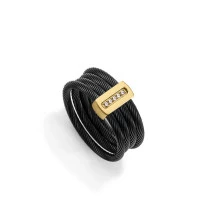 Viceroy anillo 15194A01410 acero negro mujer