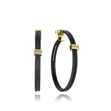 Pendientes Viceroy aro acero negro 15194E01010 