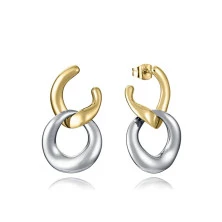 Pendientes Viceroy 15195E01012 eslabones grandes bicolor