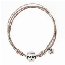 Pulsera joyas playmobil en marrón verde cilck CMP00059 ancla