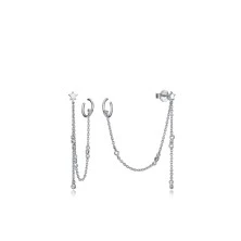 Pendientes de plata con cadena Viceroy 61052e000-08