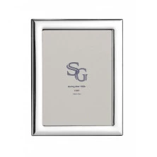 Portafotos marco de plata liso con forma 15X20 cm