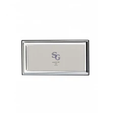 Portafotos marco panorámico 10x25 plata 925 cm liso 