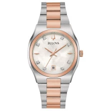 Reloj Bulova 98p199 acero bicolor diamantes para mujer