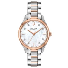 Reloj Bulova 98p183 acero bicolor diamantes mujer