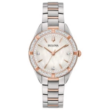Reloj Bulova 98r281 diamantes bicolor mujer