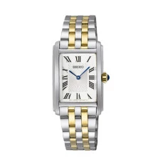 Reloj Seiko SWR087P1 rectangular bicolor mujer