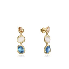 Viceroy pendientes 13175E100-59 plata dorada y piedras de color mujer