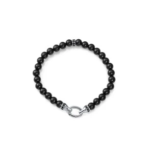 Viceroy pulsera 13256P000-45 plata piedras naturales negras