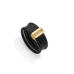 Viceroy anillo 15194A01410 acero negro mujer