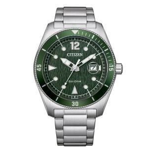 Reloj Citizen AW1880-55X esfera verde Marine hombre