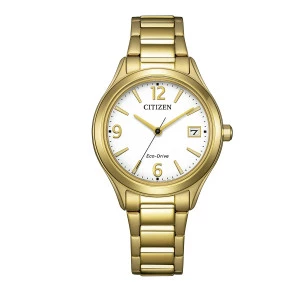 Reloj Citizen FE6122-64A dorado esfera blanca mujer