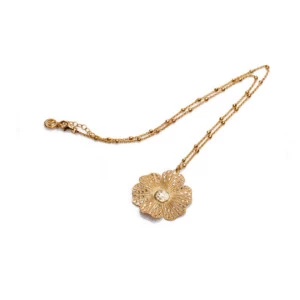 Viceroy colgante flor 1175c100-06 joyas plata chapada oro mujer