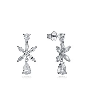 Viceroy pendientes 85020e000-38 plata flor pera mujer