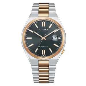 NJ0154-80H reloj automático Citizen bicolor cristal zafiro