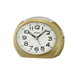 Seiko reloj despertador dorado qhe193g