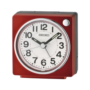 Reloj Seiko despertador QHE196R cuadrado rojo