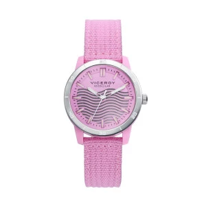 Reloj Viceroy 41114-77 ecosolar nylon esfera rosa mujer