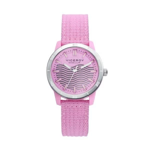 Reloj Viceroy 41114-77 ecosolar nylon esfera rosa mujer