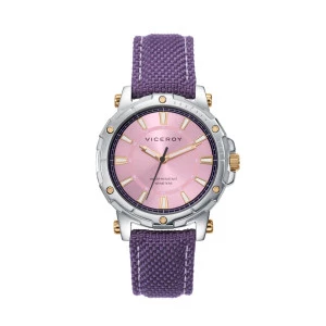 Reloj Viceroy 401178-77 nylon esfera rosa mujer