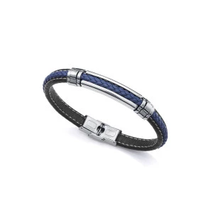 Pulsera Viceroy 14063P01013 piel  azul negro acero hombre