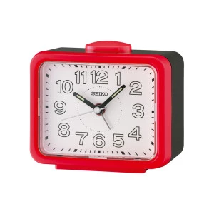 Reloj Seiko despertador QHK061R rojo cuadrado