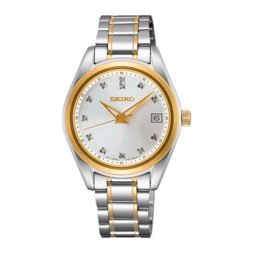 Reloj Seiko SUR582P1 bicolor diamantes mujer Essentials