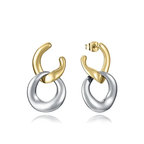 Pendientes Viceroy 15195E01012 eslabones grandes bicolor