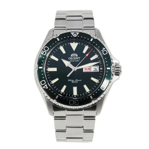Orient Kamasu verde ra-aa0004e19b cristal zafiro