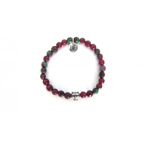 Pulsera joyas playmobil click piedras verdes rojas