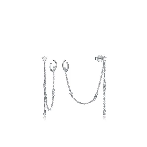 Pendientes de plata con cadena Viceroy 61052e000-08