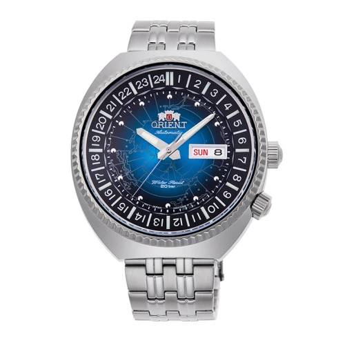 Reloj Orient ra-aa0e03l19b world map revival blue