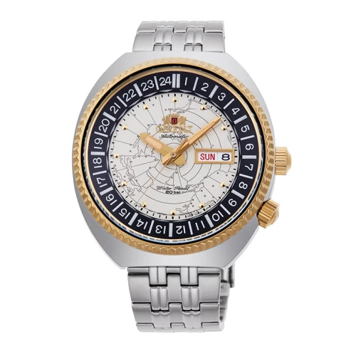 Reloj Orient ra-aa0e01s19b world map revival Marfil 