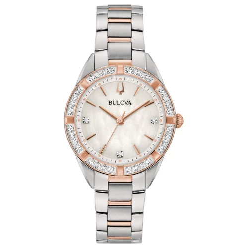 Reloj Bulova 98r281 diamantes bicolor mujer