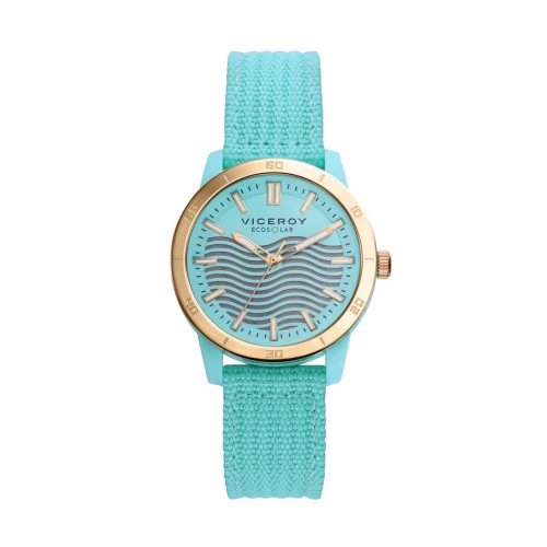 Reloj Viceroy 41114-67 ecosolar verde bicolor mujer