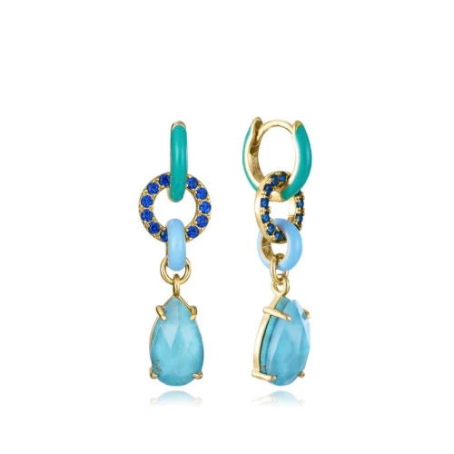 Viceroy pendientes largos 13194E100-99 piedras colores mujer