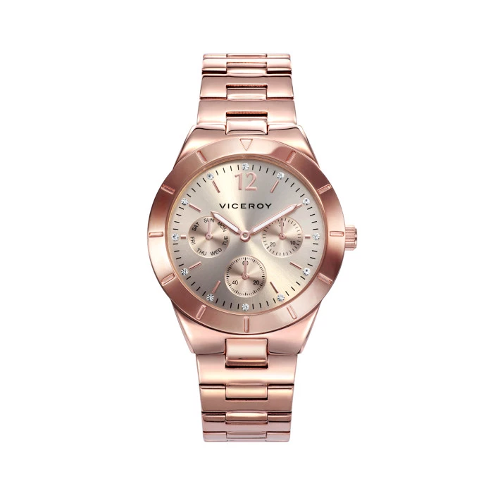 Reloj Viceroy 401090-35 mujer multifunción ecero rosa