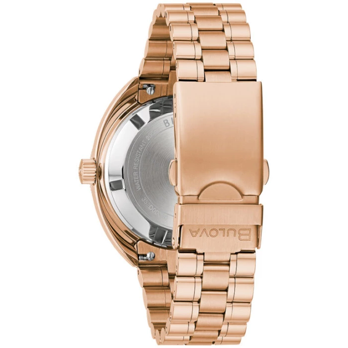Reloj Bulova 97B215 automatico GMT dorado rosa diver hombre