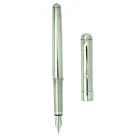 Pluma estilografica de plata de ley lisa