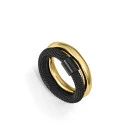 Viceroy anillo doble 14347A01610 dorado negro mujer
