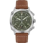 Reloj Bulova Military Chrono 96B482 esfera verde
