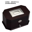 Caja joyero musical de madera LU7642