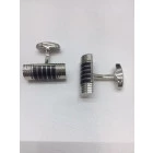 Gemelos rectangular esmalte negro