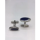 Gemelos ovalados esmalte azul