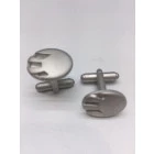 Gemelos ovalados satinados