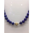 Collar lapislazuli con cierre de oro