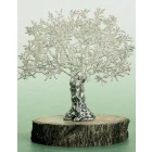 Olivo árbol plateado decoración