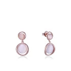Viceroy pendientes 13085e100-09 plata cuarzo rosa