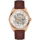 Reloj Bulova 97a175 automatico esqueleto dorado rosa hombre
