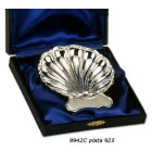 Concha bautismal de plata con solapa